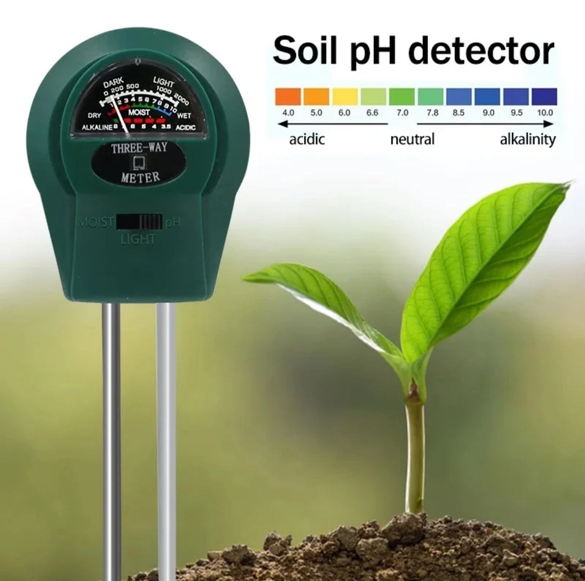 Three-Way Soil Meter