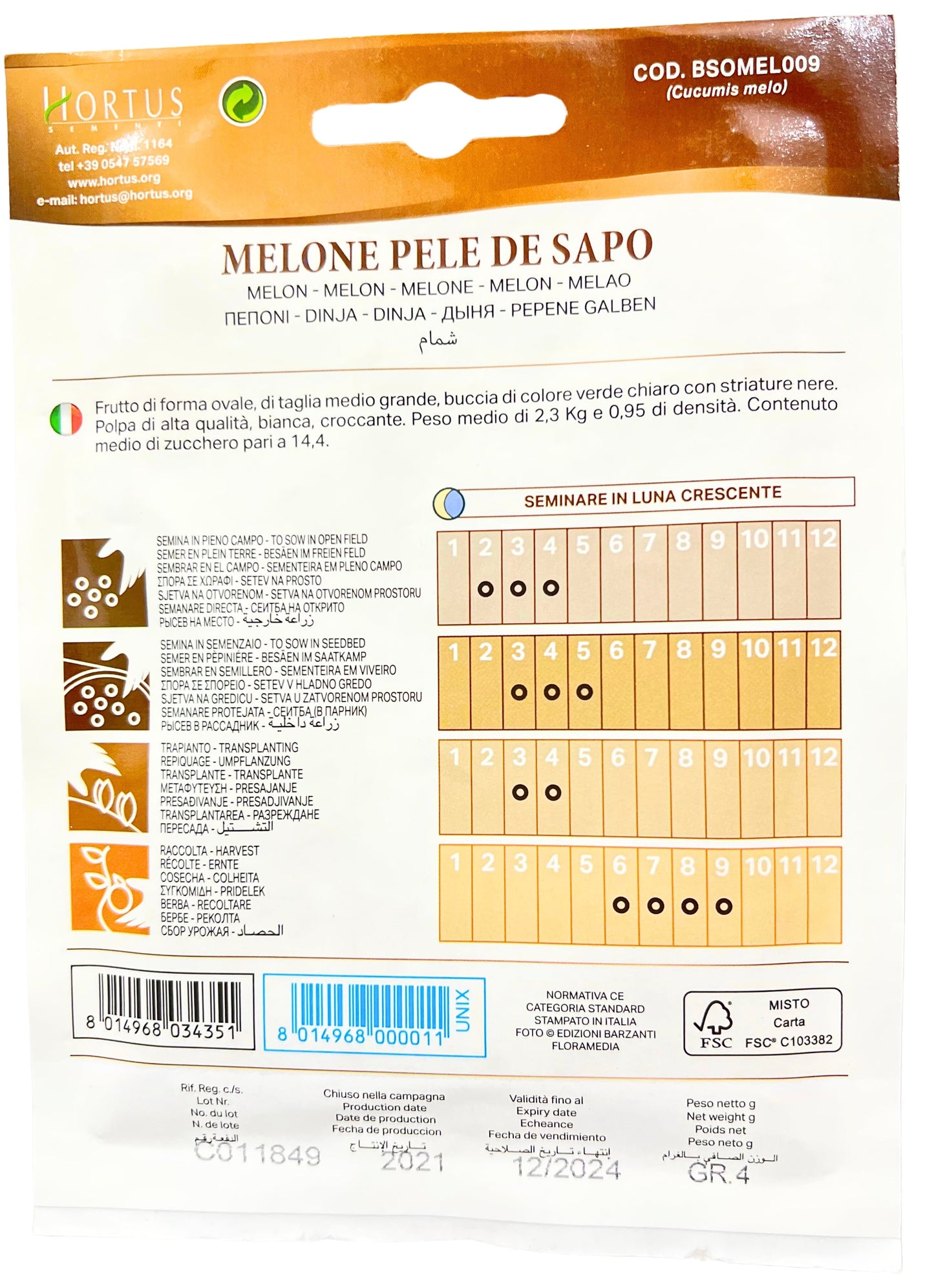 Melon( Pele De Sapo) Seeds