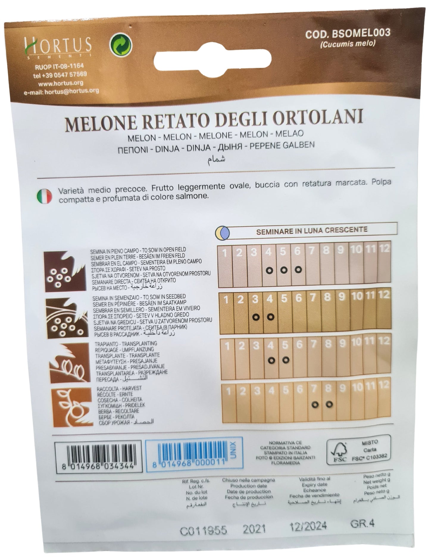 Melon (Retato Degli Ortolani) Seeds