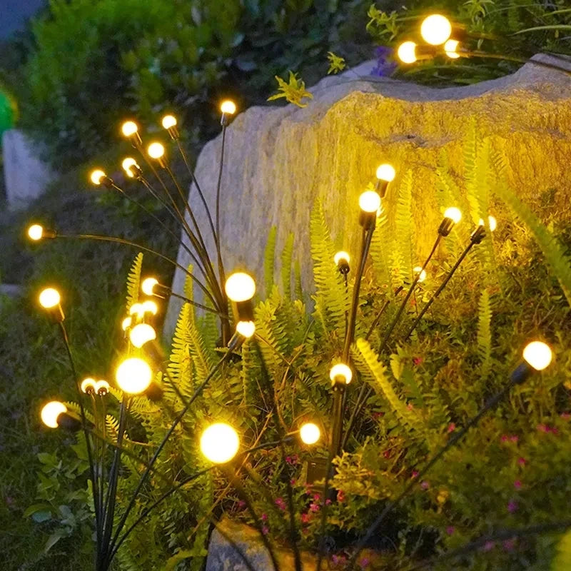 10 LED FireFly Solar Lights