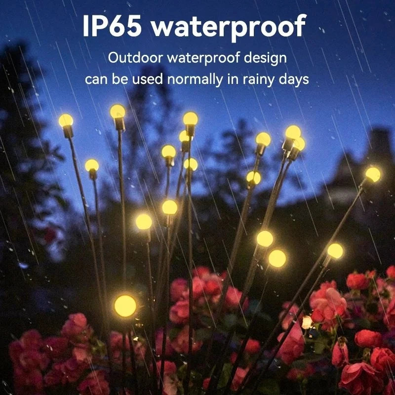 10 LED FireFly Solar Lights