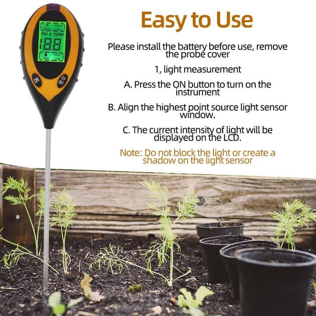 4 In 1 Digital Soil Meter