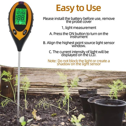 4 In 1 Digital Soil Meter