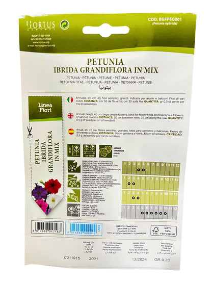 Petunia (Ibrida Grandiflora In Mix) Seeds