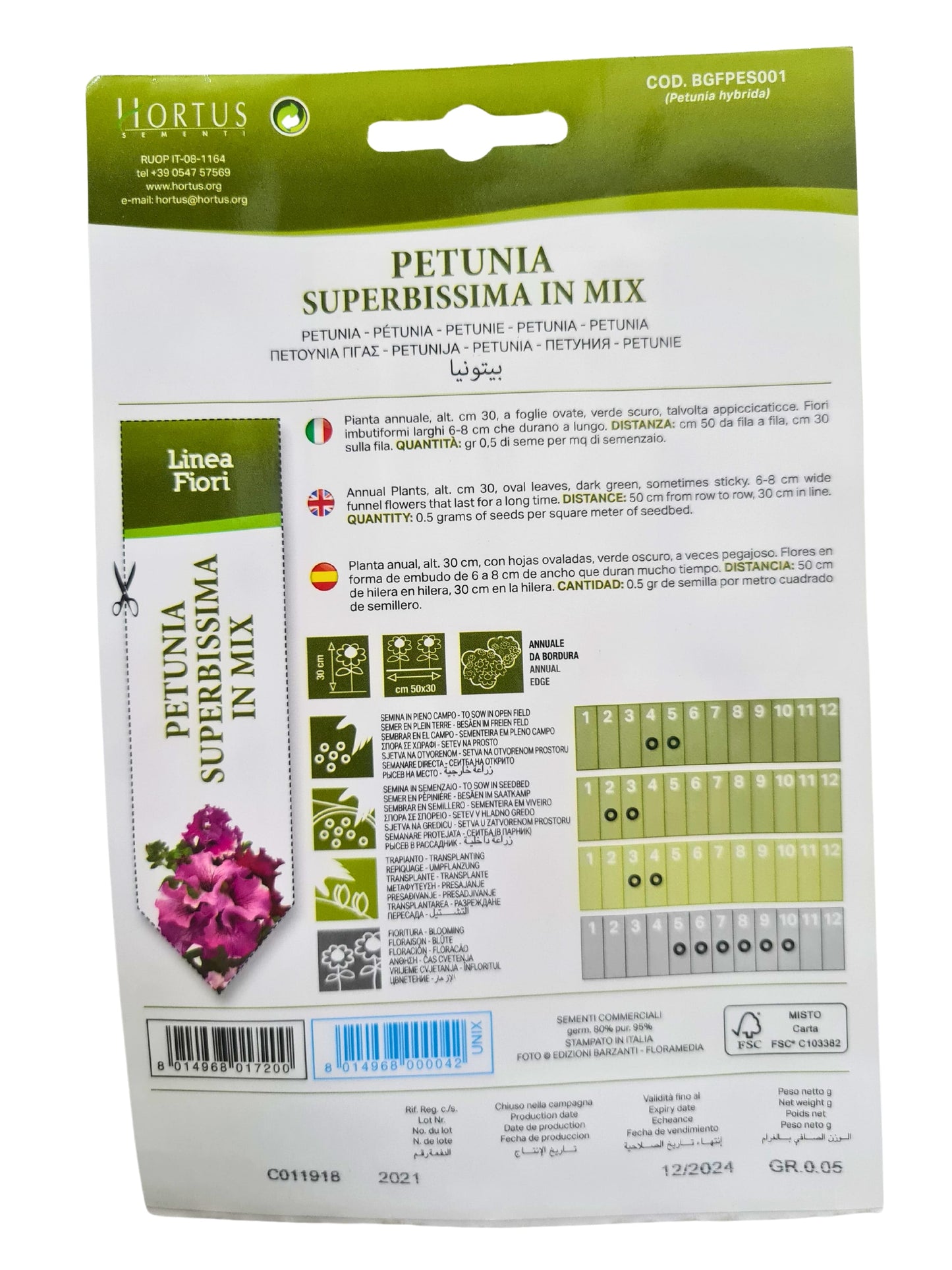 Petunia (Superbissima In Mix) Seeds