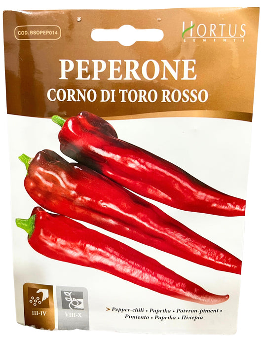 Pepper-Chilli(Corno Di Toro Rosso) Seeds