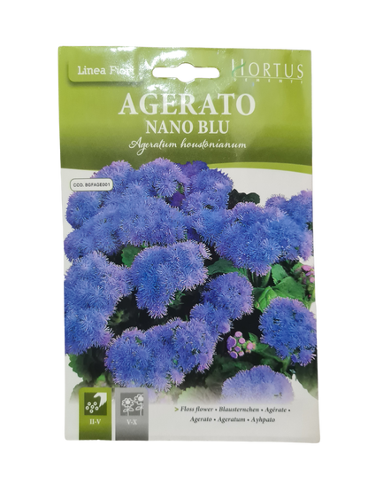 Floss Flower (Nano Blu Ageratum houstonianum) Seeds