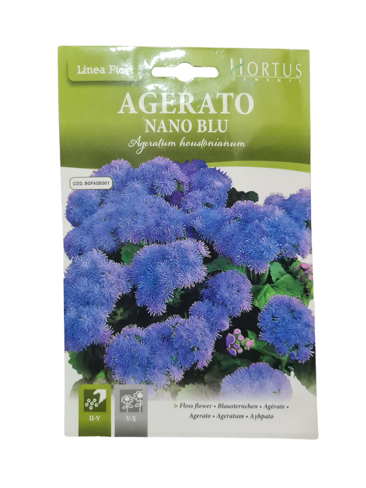 Floss Flower (Nano Blu Ageratum houstonianum) Seeds