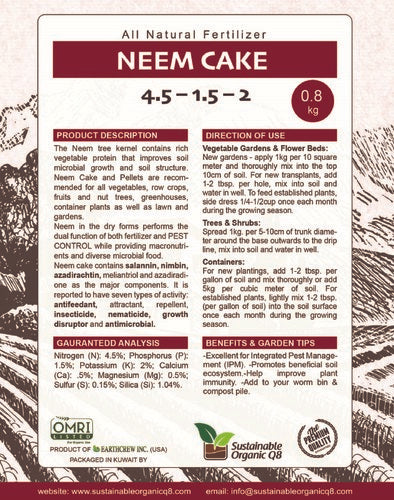 Neem Cake - Organic Soil Amendment