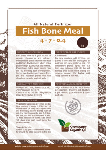 Fish Bone Meal - Organic Soil Amendment